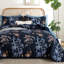 Ensemble de courtepointe à motif floral à motif de feuilles et de papillons 3 pièces-122938686-122938689