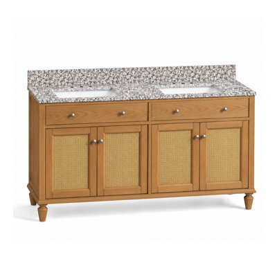 Comptoir de meuble-lavabo en noyer riche 60 po x P 21 po Marly