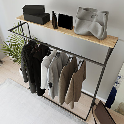 Nebras Solid + Manufactured Wood Wardrobe
