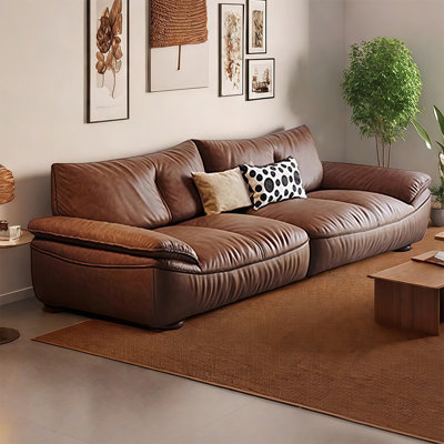 Italian minimalist light luxury straight row sofa