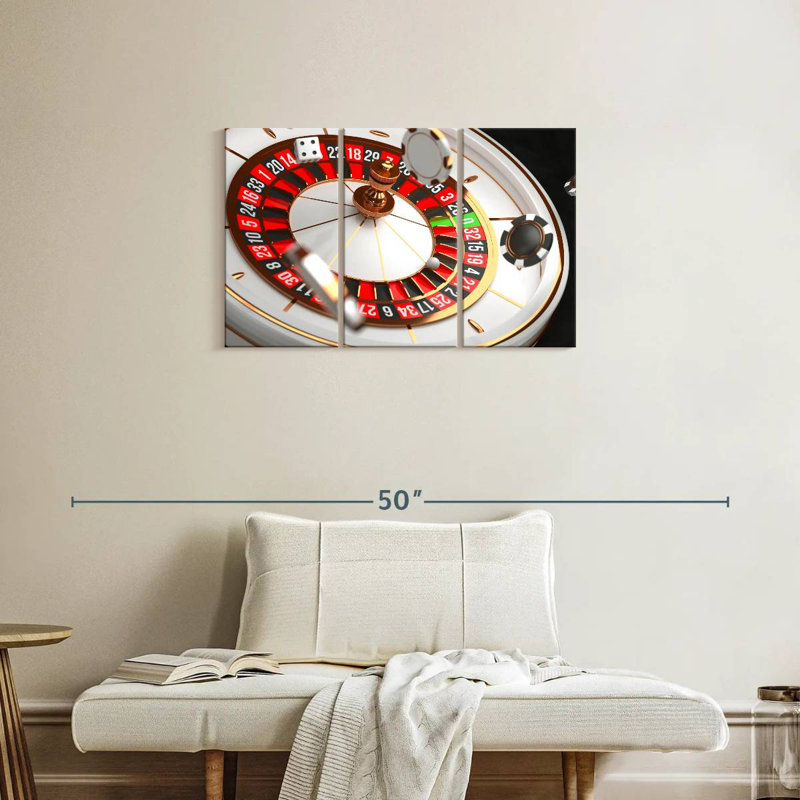 Casino roulette, H 20 po x l 33 po