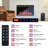 33" Smart Electric Fireplace Insert With APP Control, Multicolor Flames, Crackling Sound, Plug-In & Hardwire, 5 Speed & Brightness, Timer, 750W/1500W-675881896