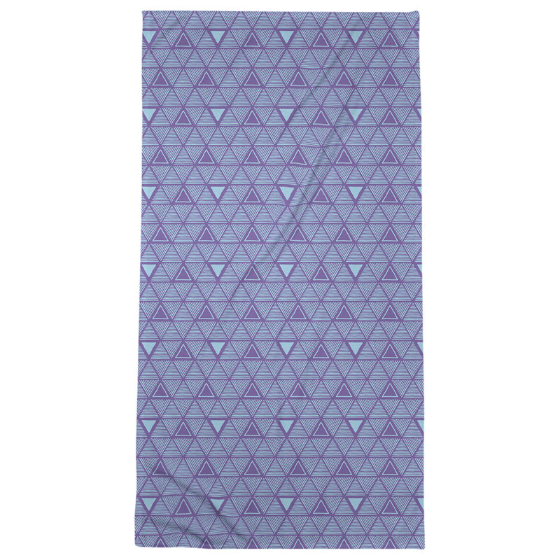Serviette de bain Classic, Mauve / Bleu