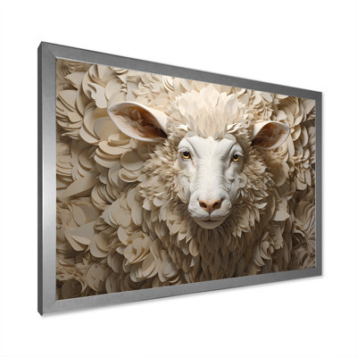 Cozy beige minimalisme mouton I sur toile