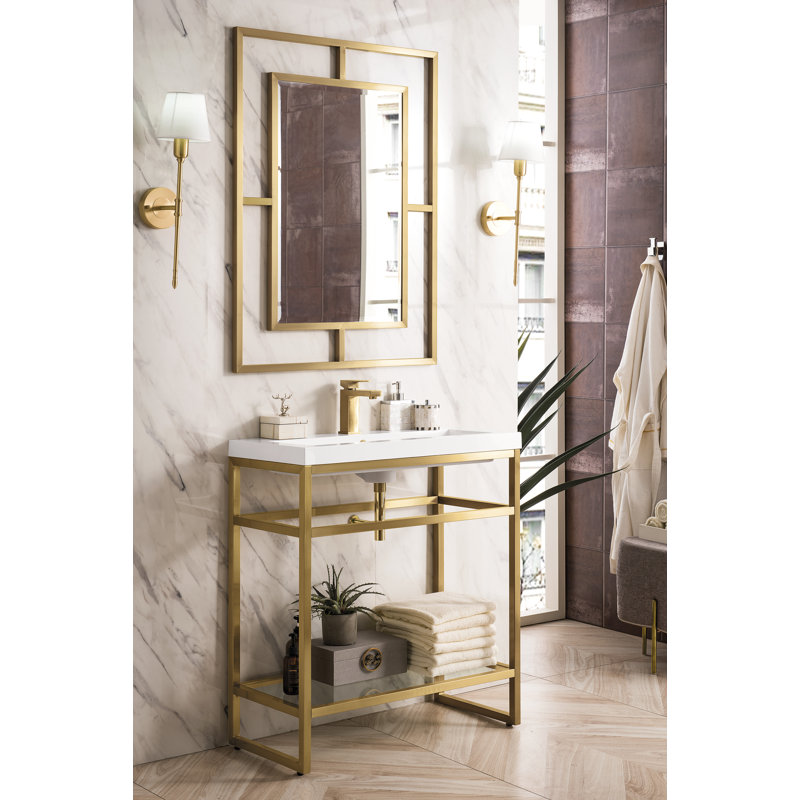 Boston 31.5'' W Single Vanity, Radiant Gold