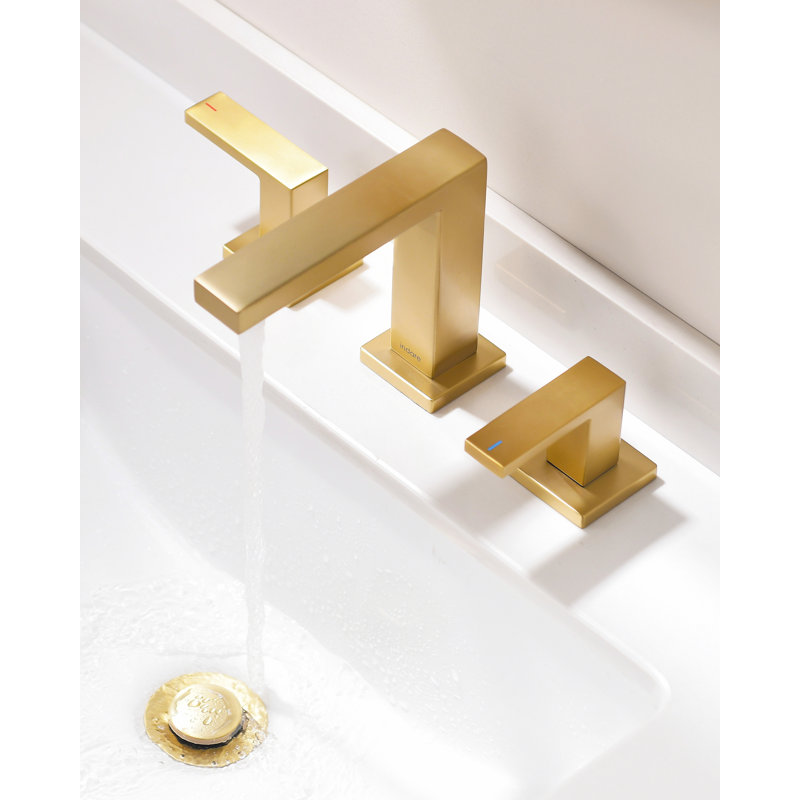 Bathroom Faucets?Bathroom Faucet?4 Inch 8 Inch Widespread Bathroom Faucets For Sink 3 Hole With Bathroom Sink Drain