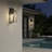 Flush Mounted Wall Sconce Clear Glass Finish