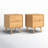 Aizlyn Mid-Century Modern Solid Wood Groove-Handle Nightstands-884636646