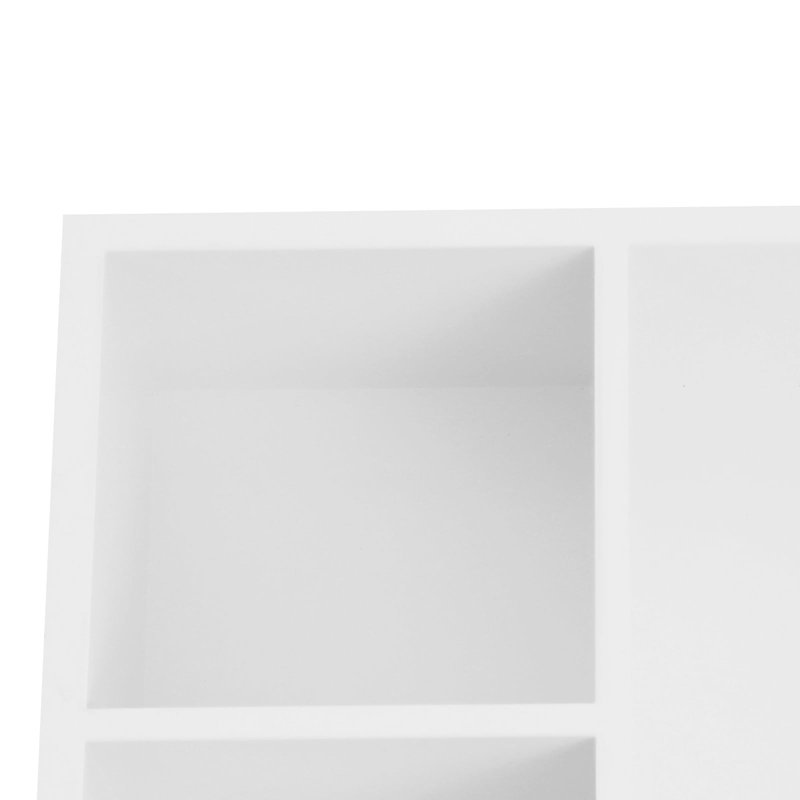 Niche de douche encastrée moderne en acier inoxydable 24 po x 12 po avec tablettes intégrées - blanc mat, Blanc mat