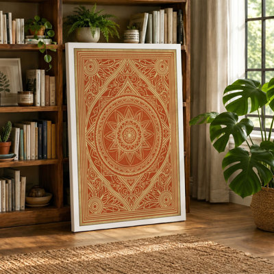 Mandala Ornament Eclectic - Wrapped Canvas