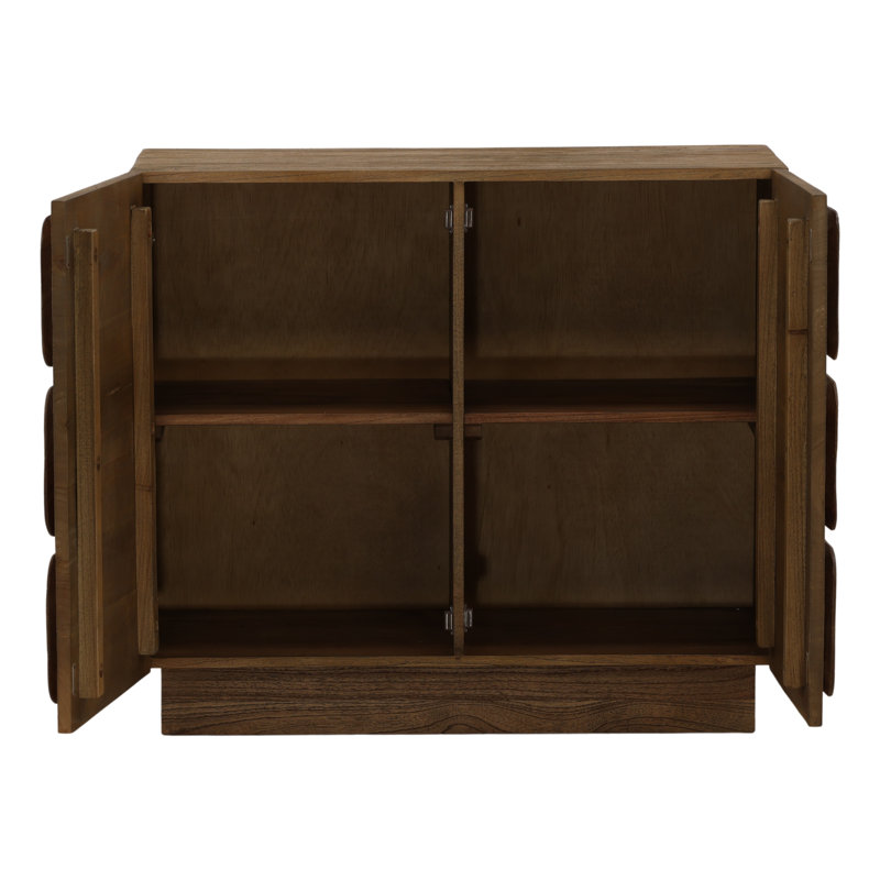 Marika 37" Wide Sideboard, Brown, 31.8" H x 36.2" W x 18.5" D
