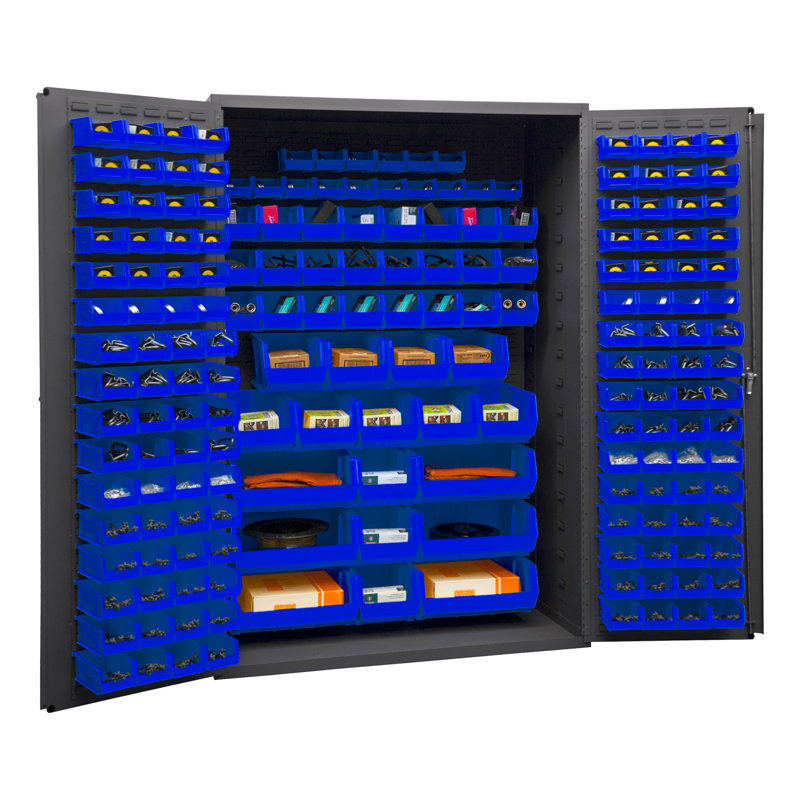 Pluto Single Storage Cabinet ( 72'' H x 48.13'' W x 24.25'' D), Blue