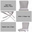Ensemble de 2 chaises d'appoint en velours gris clair et finition chromée Daire