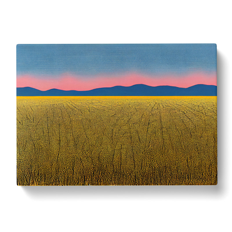 Wheat Field At Sunset - Wrapped Canvas, 40cm H x 60cm W x 3cm D