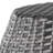 Outdoor Side Table 14.00" , Grey, Iron Structure, Creative Table, Disposition, Cutting-Edge Look Design