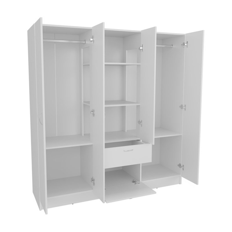 Armoire, chambre à coucher, blanc