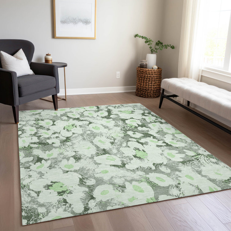 Altair Washable Floral Indoor / Outdoor Rug