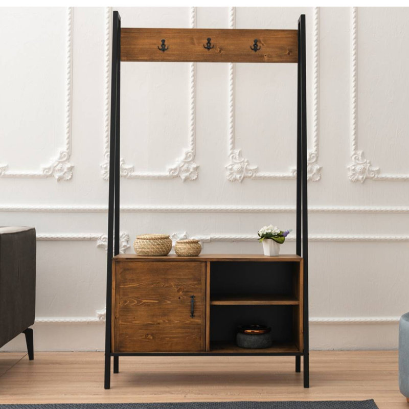 Arbre d'entrée Leeper avec rangement pour chaussures