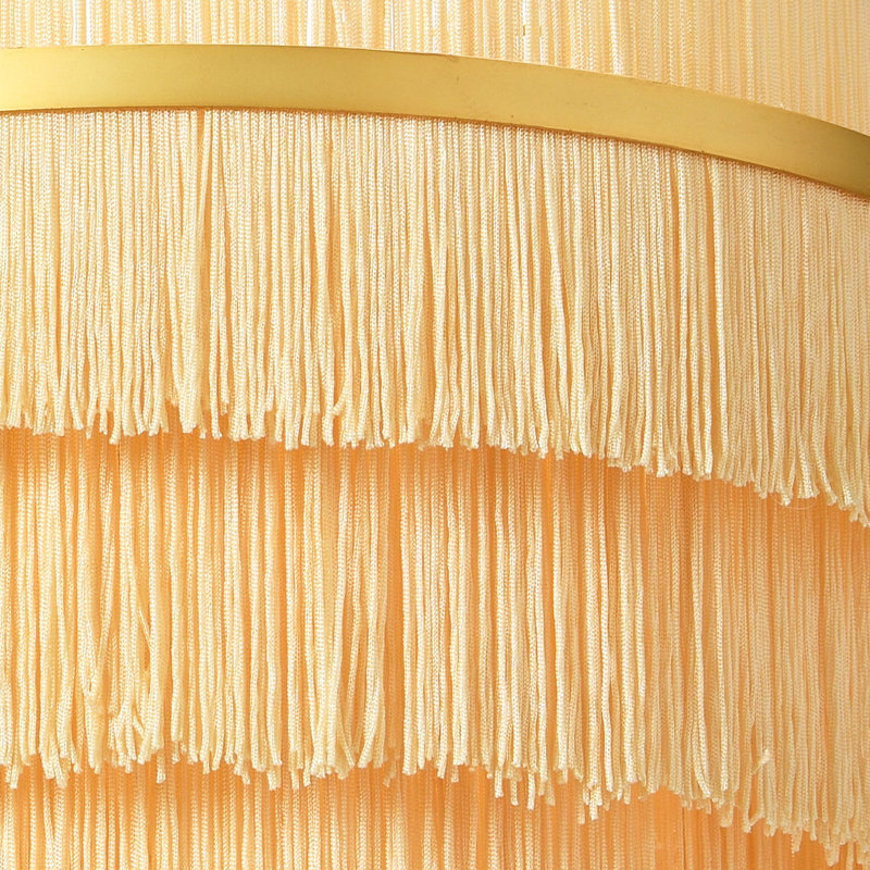 Boho 5-Tier Metal Chandelier with Fringe