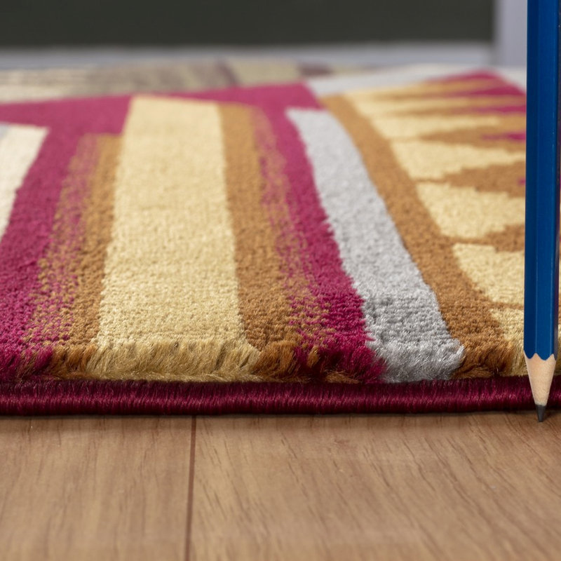 Tapis de pavillon en polypropylène rouge 2,58 pi x 7,25 pi, respirant 2 pi 7 po 3 po, merveilleux
