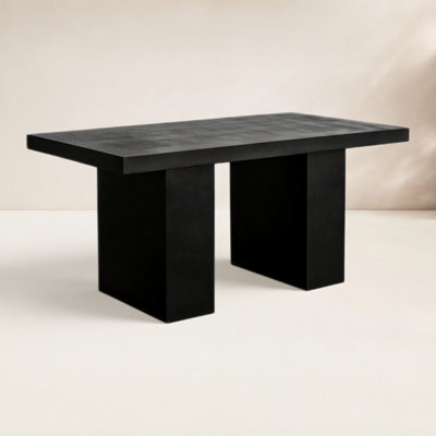 Tommen 63'' Fiber-Reinforced Cement Outdoor Dining Table