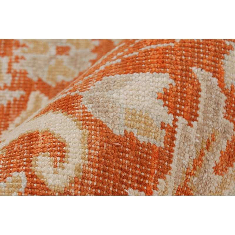 Hand Knotted Wool Geometric Area Rug