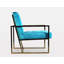 Fauteuil 29 po en velours capitonné-36849735