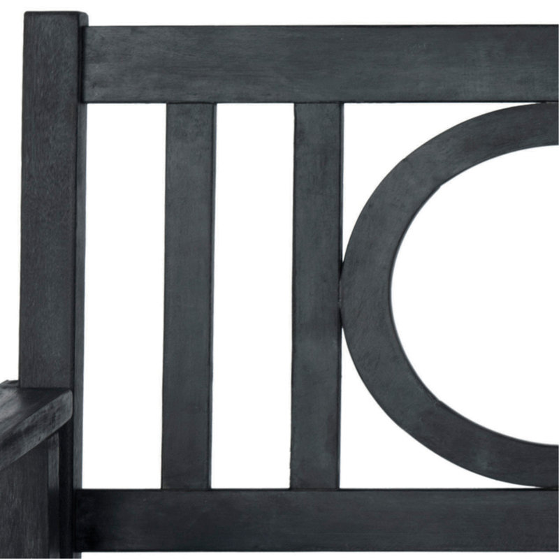 Banc de jardin en bois Adames, Gris ardoise foncé