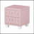 Elegant Velvet Nightstand With 2 Drawers And Crystal Handle, Storage Bedside Table With Button-Tufted-1598659018