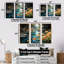 Tranquil Lakes Rivers Urban Symphony III - ensemble de reproductions d'art mural-107743984-107743992
