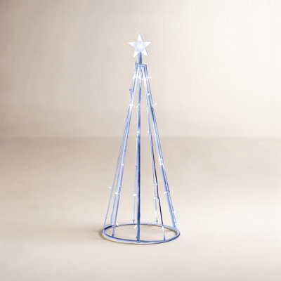 5' LED Lighted Cone Christmas Tree