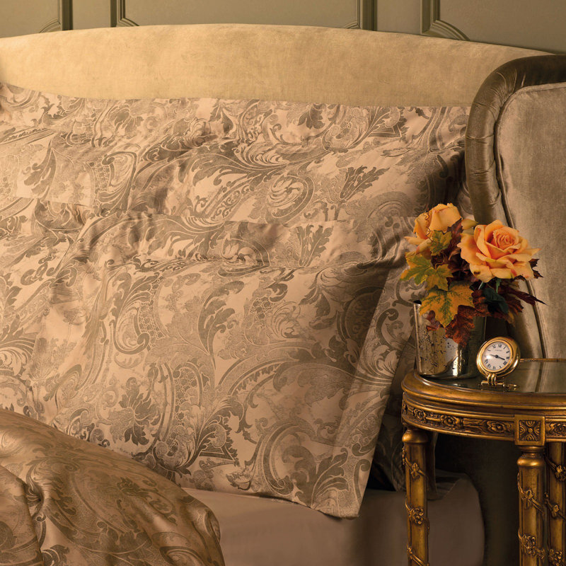 Vanessa 100% Cotton Flatweave Damask Flat Sheet