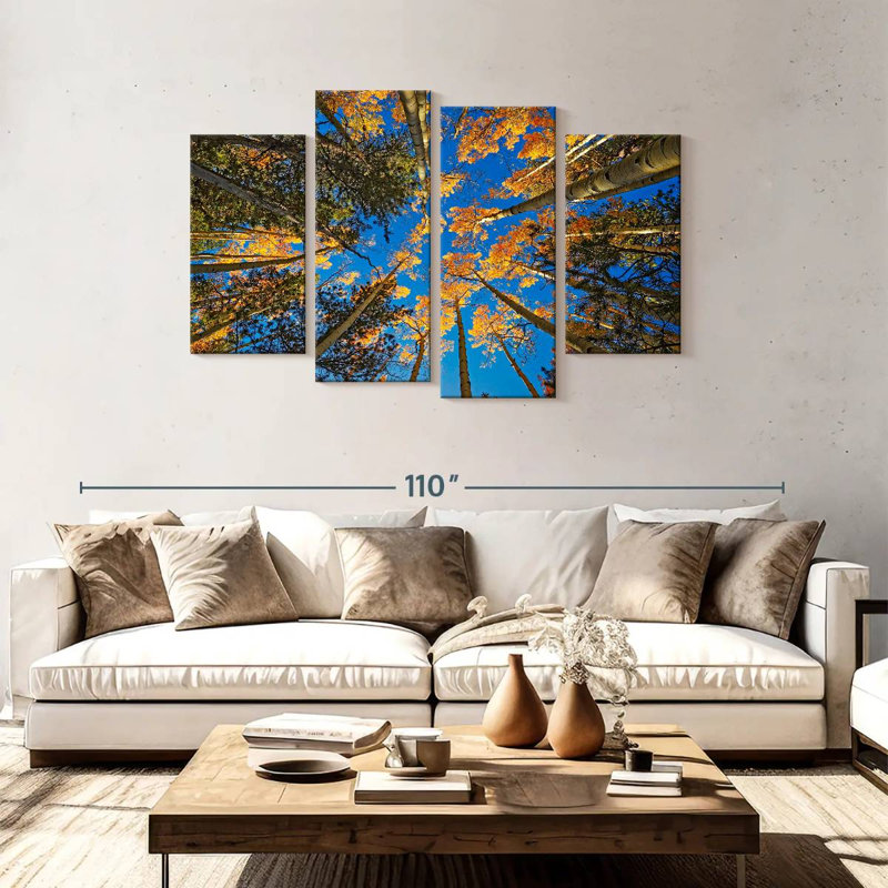 Alvord Aspen Forest In Autumn, 48" H x 75" W