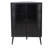 3-Tier Corner Storage Cabinet with Tempered Glass Doors and Metal Frame, Freestanding Space-Saving Organizer for Bathroom, Kitchen, Bedroom, Living Room