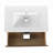 Wall-Mounted Bathroom Vanity With Ceramic Sink