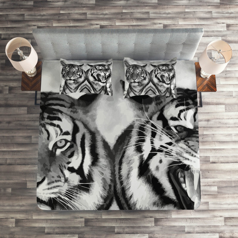 Eclectic Polyester Coverlet, King Bedspread + 2 Shams