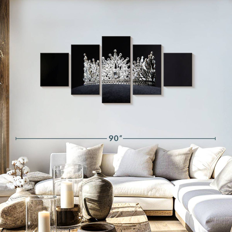 Icy White Crown, H 30 po x l 68 po