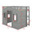 Lit mezzanine double avec échelle-917966390