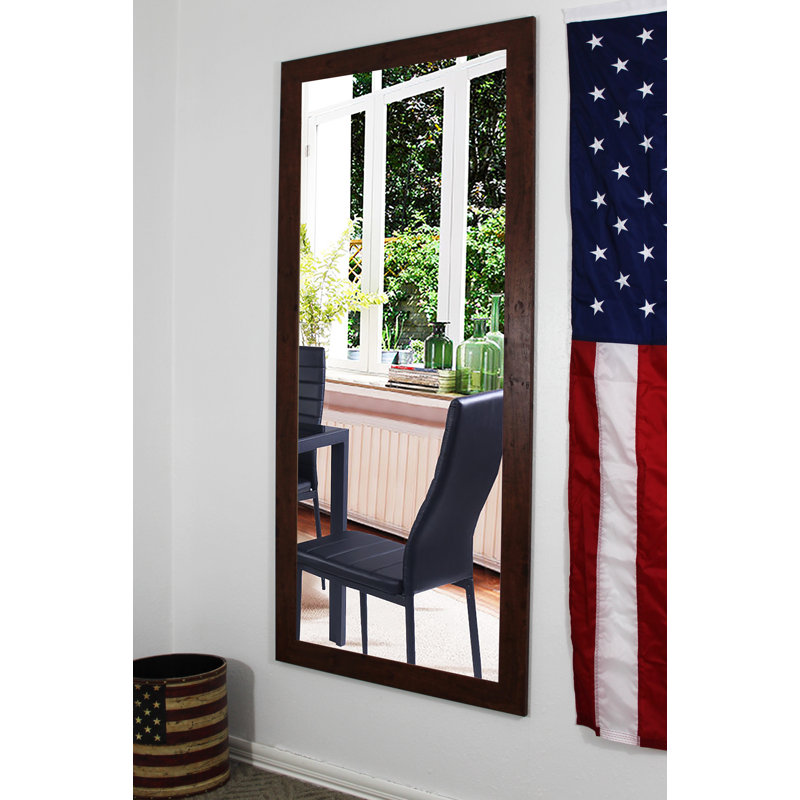 Miroir pleine grandeur Orlo, Noyer foncé, H 70,5 po x l 32 po