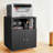 Modern Printer Stand With Locking Wheels And Filing Shelves,Open Storage Shelf For Letter/Legal/A4 Size Files-114237840