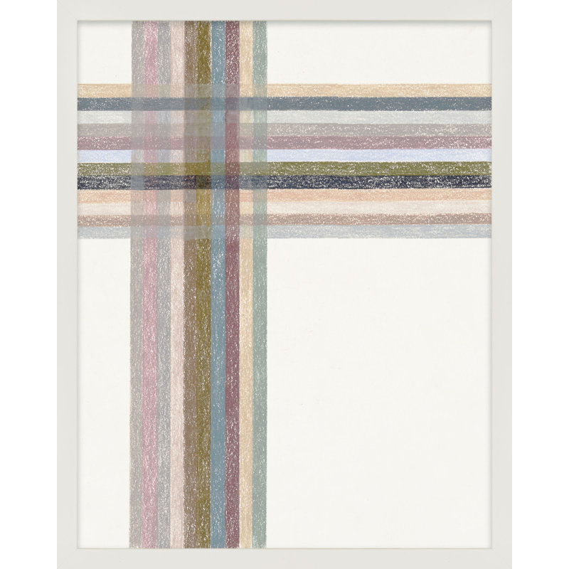 Intersections: Vertical I Print by Beth James, 30" W x 38" H, White Framed