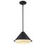 Luminaire suspendu moderne 12 "à DEL avec lentille blanc givré Erso Millicent