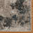 Maia Huma Modern Abstract Beige Black Blue Polypropylene Area Rug-98105876