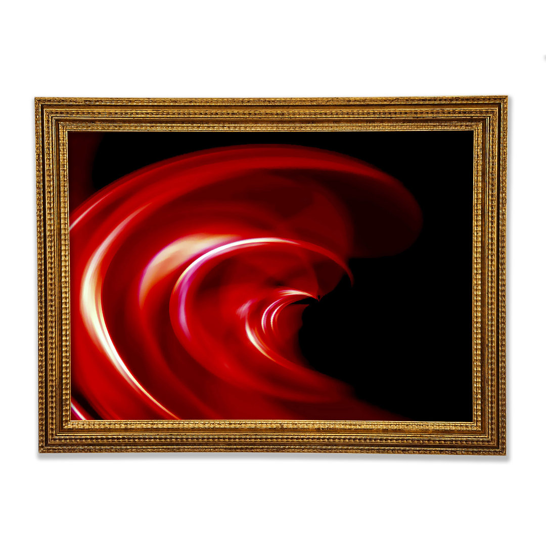 Gerahmtes Wandbild Red Galaxy Twist