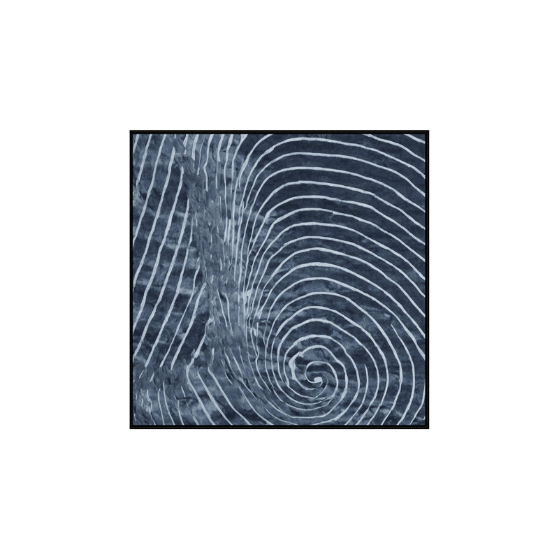 Machine Washable Gray Area Rug, Square 4'