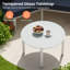Ensemble de conversation avec canapé de patio en aluminium 5 pièces avec table-130624903