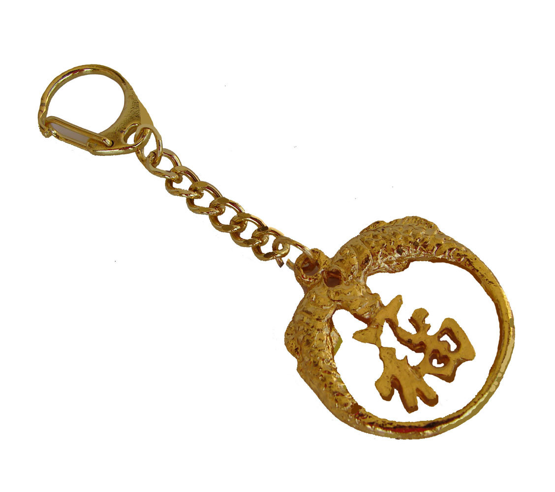 Feng Shui Import Good Blessing with Double Fish Fen Gshui Key Chain ...