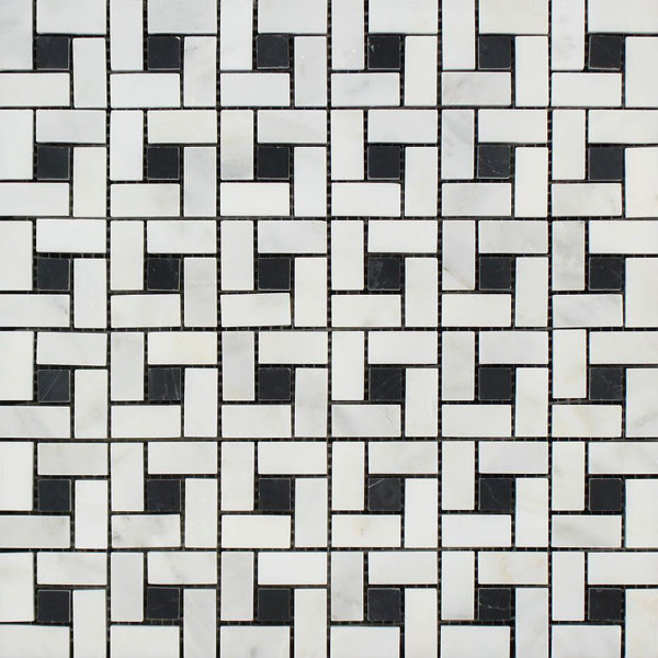 Marble Pinwheel Mosaic Wall & Floor Tile
