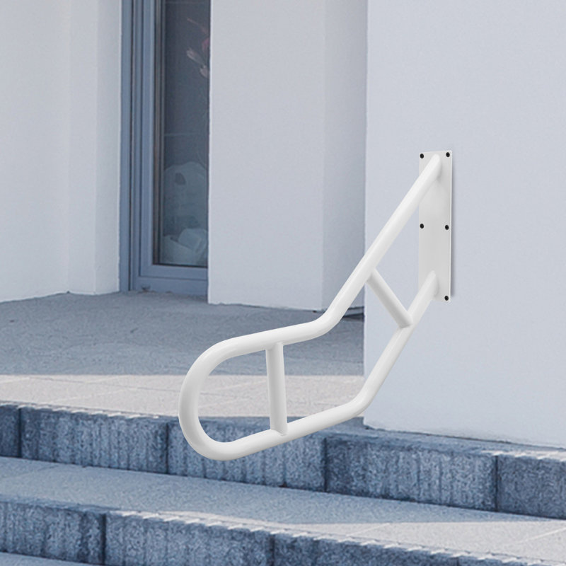 Rampe d'escalier murale en U 21,7 po, Blanc