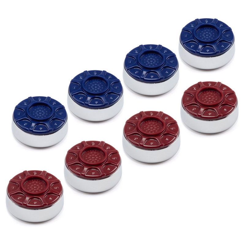 Ensemble de palets de 2-5 / 16 pouces, L 2,1 po x l 2,1 po, Chrome